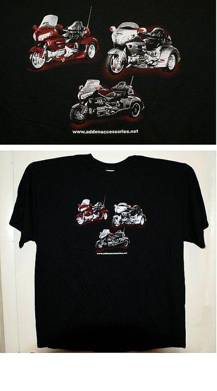 Triple trike t-shirt honda goldwing 1800 trike - large black dep1