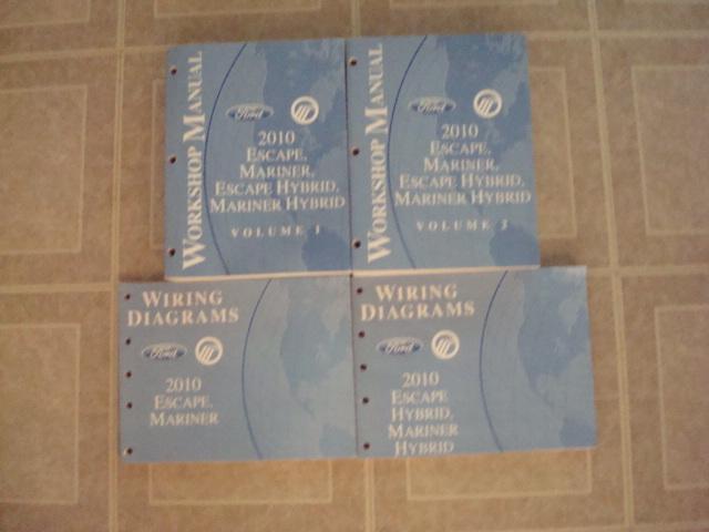 2010 ford escape mercury mariner factory work shop service repair manual books