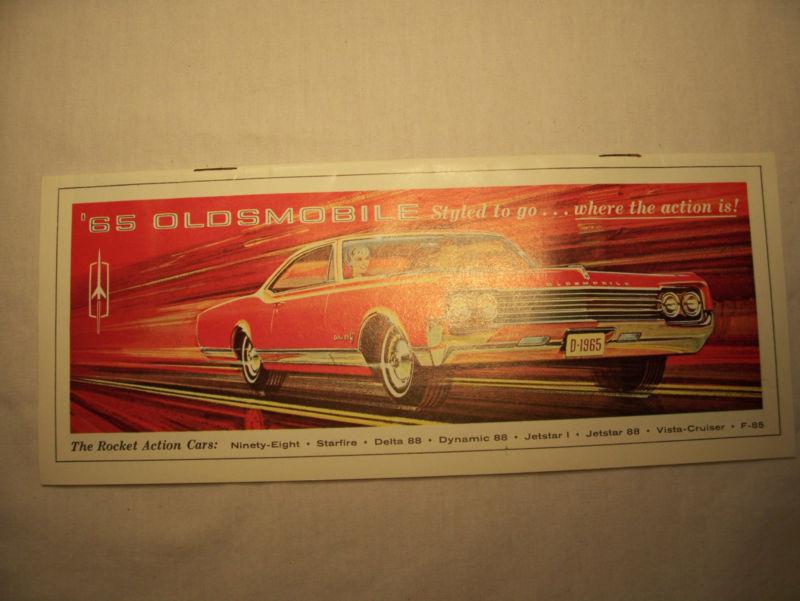 1965 oldsmobile the rocket action cars mint