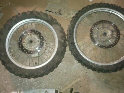 2004 yz 85 yz85front wheel , rear wheelhub, sprocket small wheel sunstar sprocke