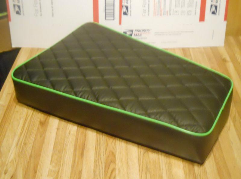 21" x 14" blackgreen large mini bike seat heald heathkit herters retro wide tire