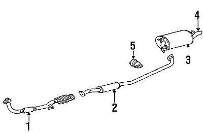 Toyota 174100h160 genuine oem factory original front pipe