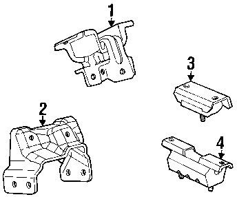 Gmc 15113851 genuine oem factory original mount bracket