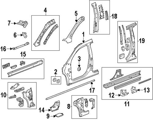 Gmc 94535734 genuine oem factory original uniside panel plug