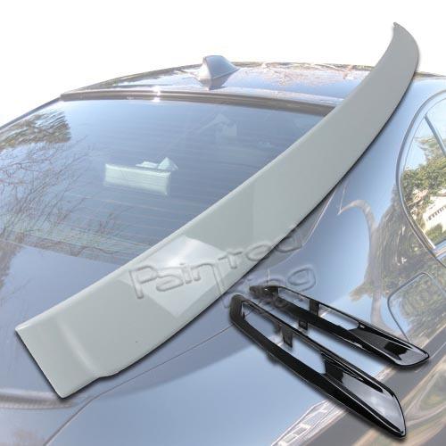 Painted bmw f10 5-series a type roof spoiler & side fender light trim cover