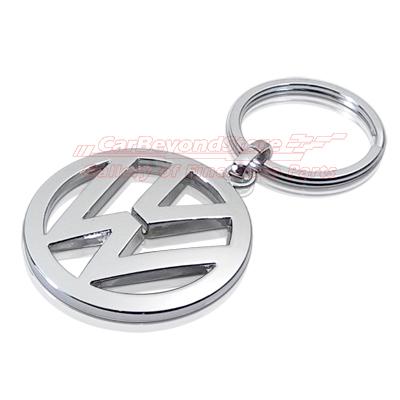 Volkswagen vw logo polished metal key chain + free gift