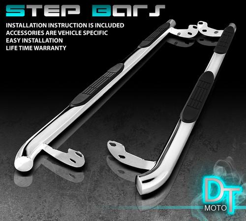 00-04 nissan pathfinder t-304 stainless steel 3"side step nerf bar running board