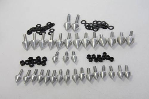 Silver spike fairing bolts kit fit 1999-2007 suzuki hayabusa gsx1300r gsx-r 1300