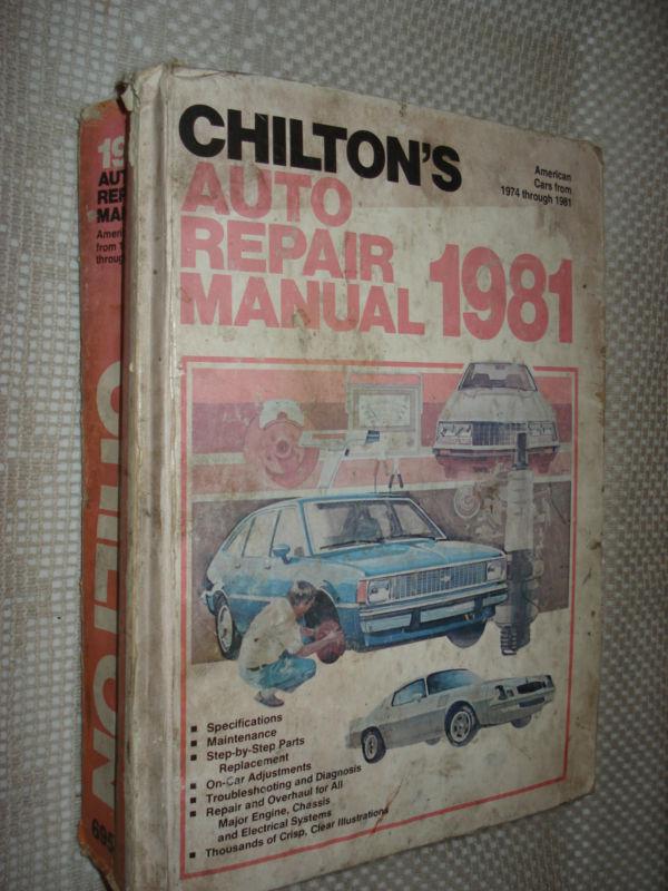 1974-1981 chiltons manual firebird vette monte ss service 79 78 77 ford dodge gm