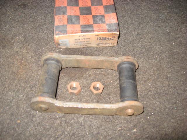 1935 -50 plymouth rear spring shackle unit