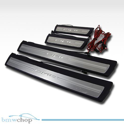 Honda civic 9th 9 9th 4d sedan led doorstep door sills sill trim jdm 12 ●