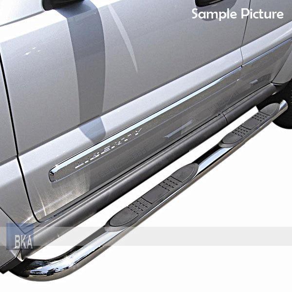 99-03 mitsubishi montero/pajero 3" side step nerf bars running boards set chrome