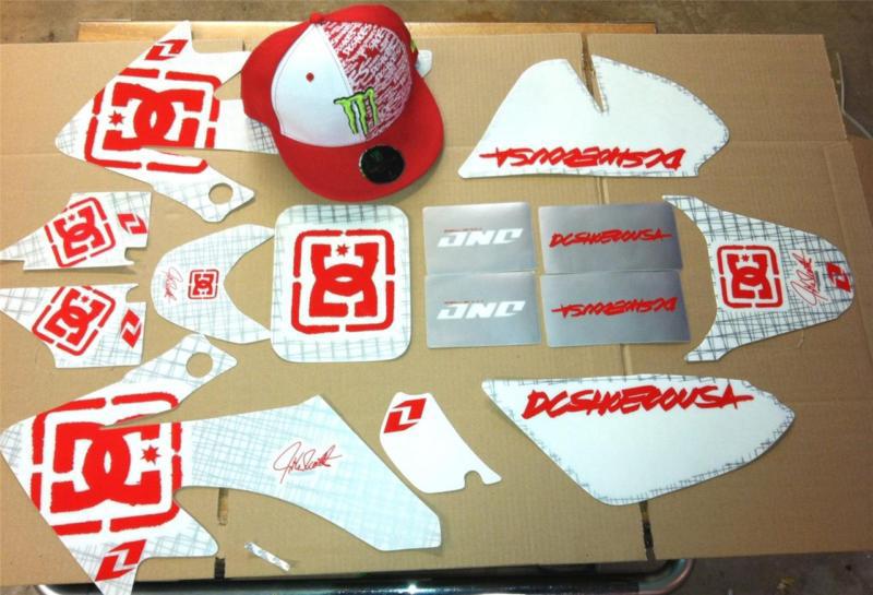 Honda crf 50 ssr  pitster dc shoe  graphics free dc shoe hat 04-13 fitments