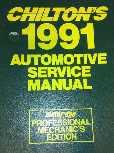 Chilton's 1991 automotive service manual