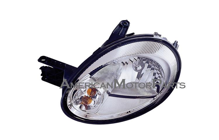 Eagleeye pair replacement headlight chrome w/o black inner trim 03-06 dodge neon