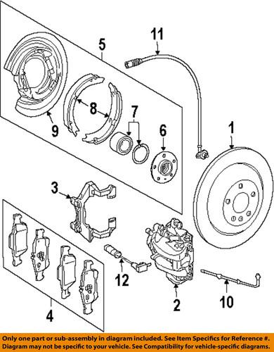 Mercedes-benz-mb oem 1644200620 parking brake shoe