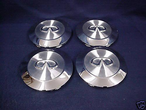 Infiniti qx56 04-07 chrome center caps - set of 4 - fits the 7 spoke 18" wheel