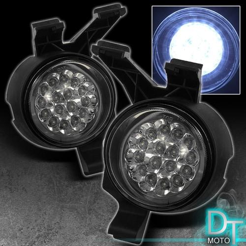 98-05 vw beetle hyper white full led fog lights left+right lamps w/ switch/relay