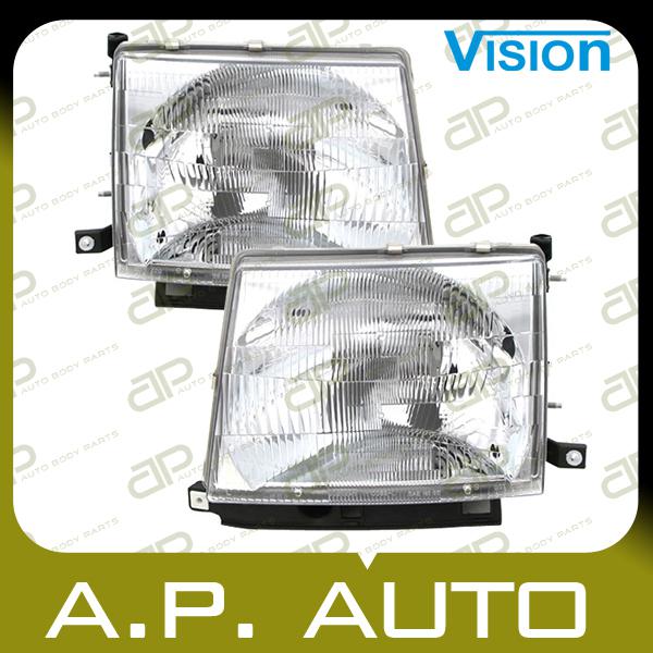 Pair head light lamp assembly 97-00 toyota tacoma base dlx sr5 4wd 2wd lh+rh new