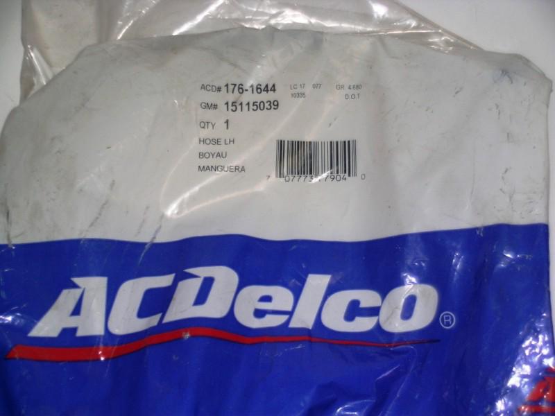 Acdelco oe service 176-1644 brake hose front sealed new ac delco