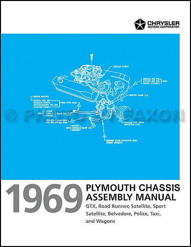 1969 plymouth chassis assembly manual road runner gtx belvedere satellite