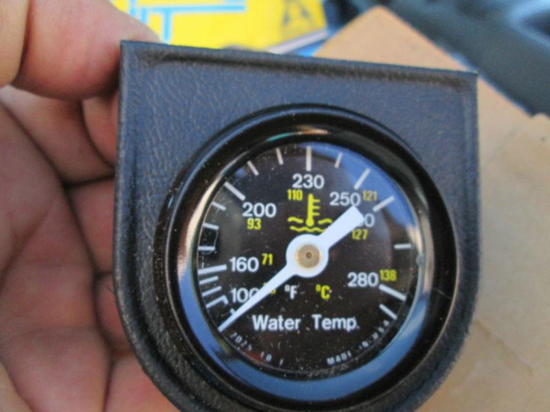 Nos  2'' mechanical water temp. gauge with sender  and panel-internally lit-usa