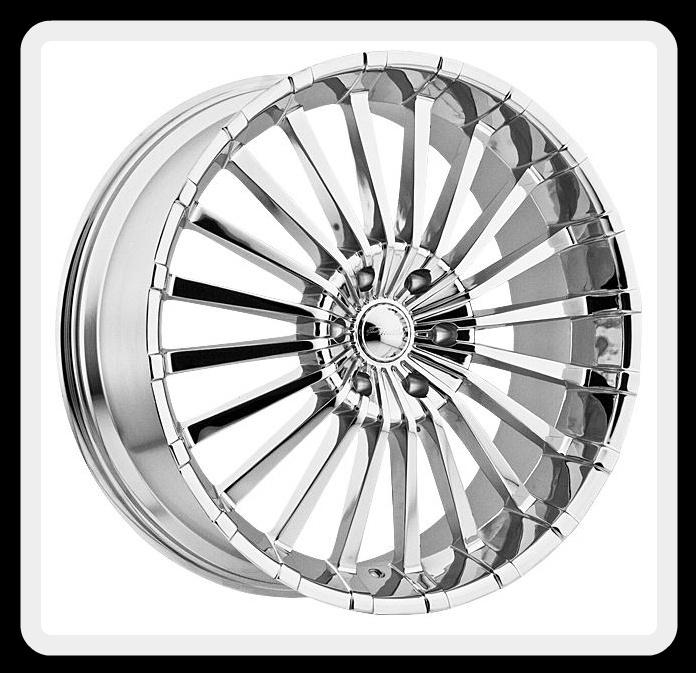 20" panther 911 spline 5x115 impala seville aztek charger wheels rims free lugs