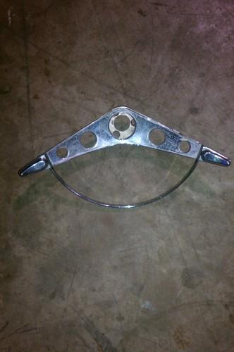 1958 1959 1960 steering wheel horn center ring 2 pieces. look!!