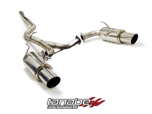 Tanabe concept g catback exhaust for 08-09 wrx sti t80140