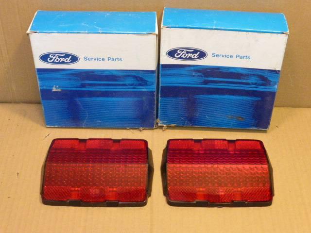 64 65 66 ford mustang nos tail light lenses c5zz-1350-a shelby gt fastback