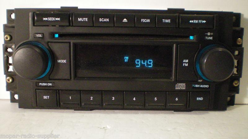 05+chrysler 300/300c/aspen jeep/dodge factory single disc cd player radio stereo