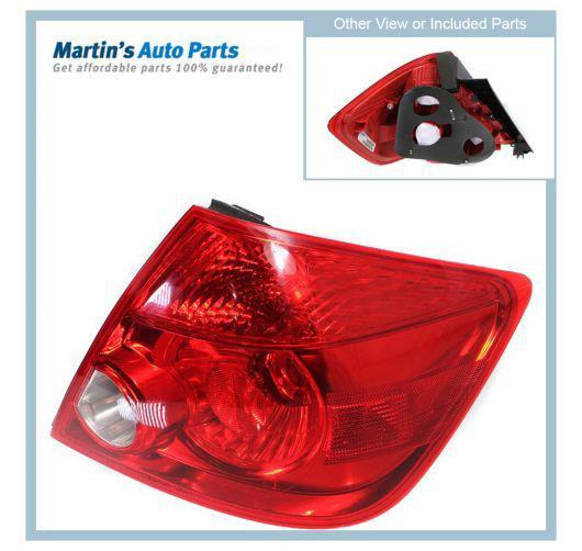 Sc2819102 clear red lens new tail light lamp right hand rh passenger side