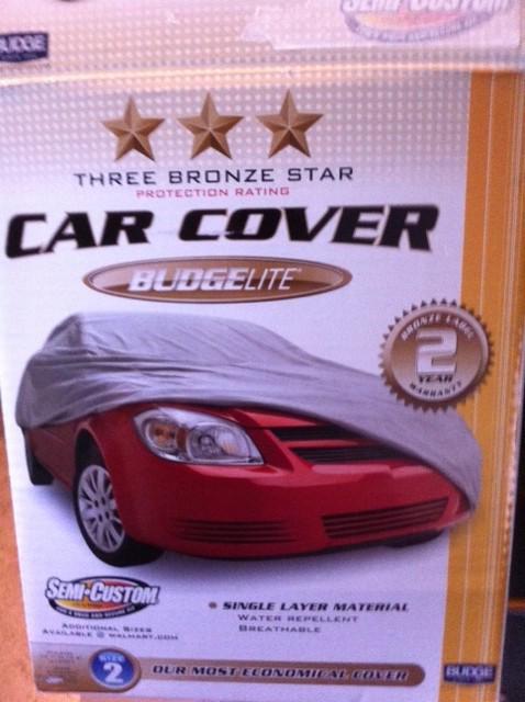 Three bronze star protection ration budgelite car cover .  size 2 - style b-2