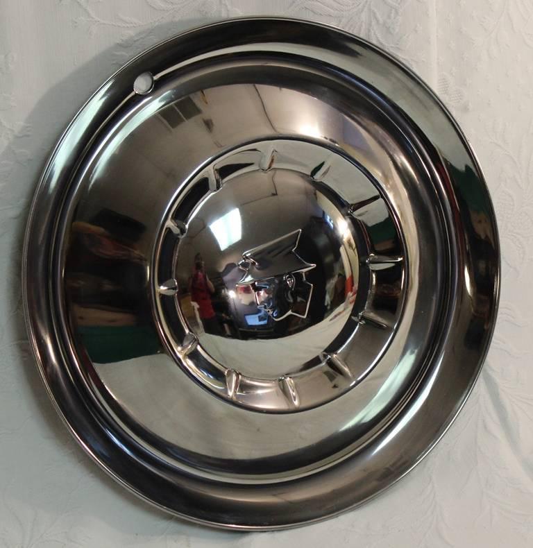 1950's mercury mercman 15" inch single hub cap automobile cover