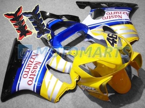 Free tank pad! injection fairing body kit for honda cbr600 f4i 2001 2002 2003 ah