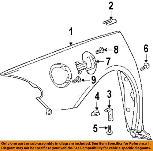 Dodge oem 5029261aa quarter panel-bracket