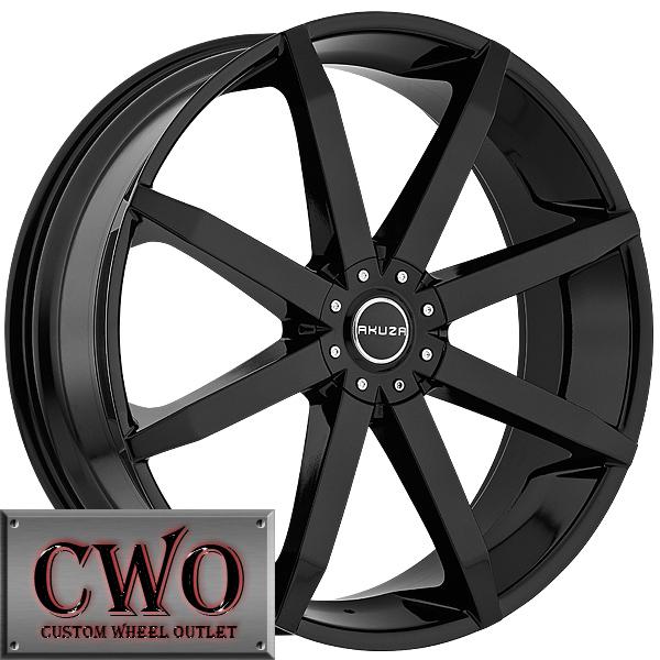 18 black akuza zenith rims 5x115/5x120 5 lug charger challenger 300 bmw cwo