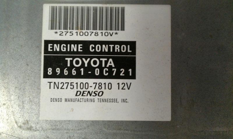 05 06 toyota tundra engine computer ecu oem 89661-0c721 - 590-50470