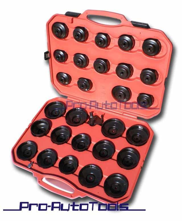 30pcs oil filter cap wrench cup socket tool kit