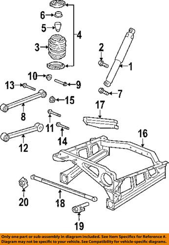 Mopar oem 6507620aa rear suspension-lower control arm screw