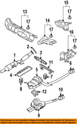 Volkswagen oem 1k0253209dj exhaust muffler