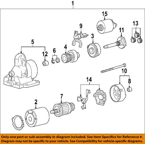 Mazda oem l53818400r0b starter motor/starter