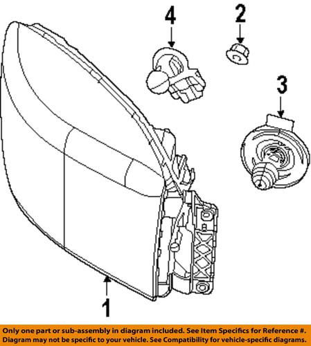 Mopar oem l0009005 headlight bulb-high beam bulb