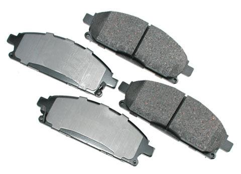 Akebono asp691 brake pad or shoe, front-performance ultra premium ceramic pads