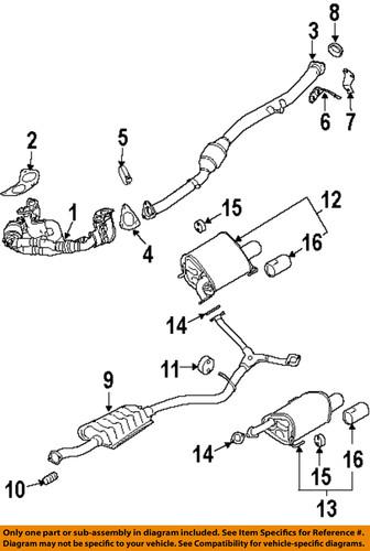 Subaru oem 44200fg190 exhaust pipe