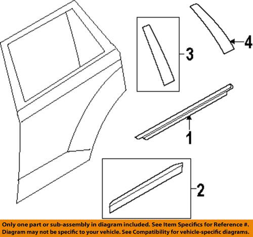 Ford oem 7t4z7841018aa exterior-rear-rear molding