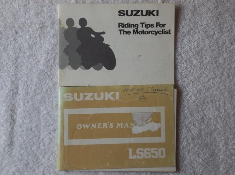 1987 87 original suzuki ls650 owner's manual oem ls 650 includes riding tips