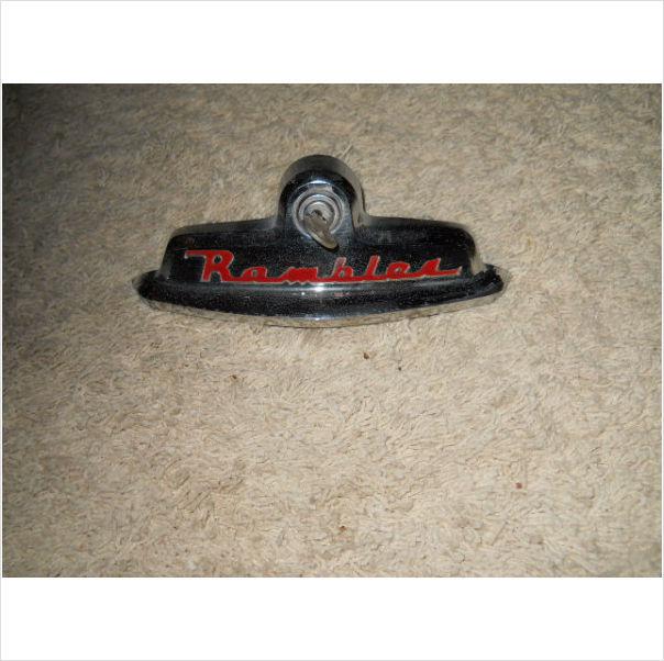 1958-60 american motor corp. rambler american trunk latch trim handle lock & key