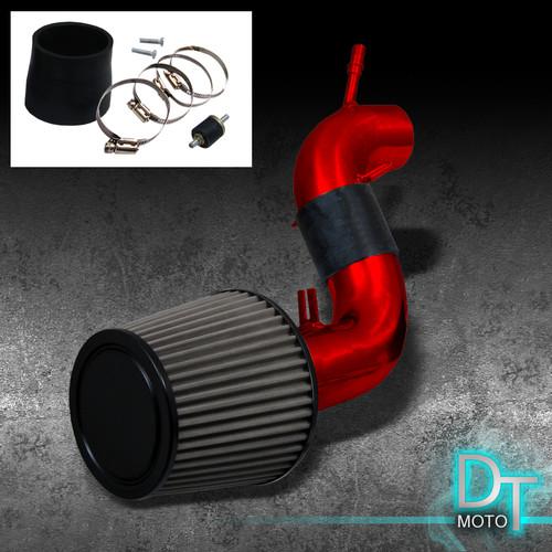 Stainless washable cone filter+ cold air intake 03-04 focus 2.3l 05-06 2.0l red