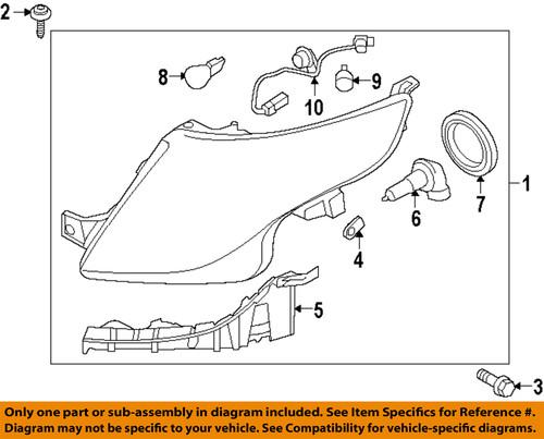 Ford oem bb5z13008n headlight-headlamp assembly